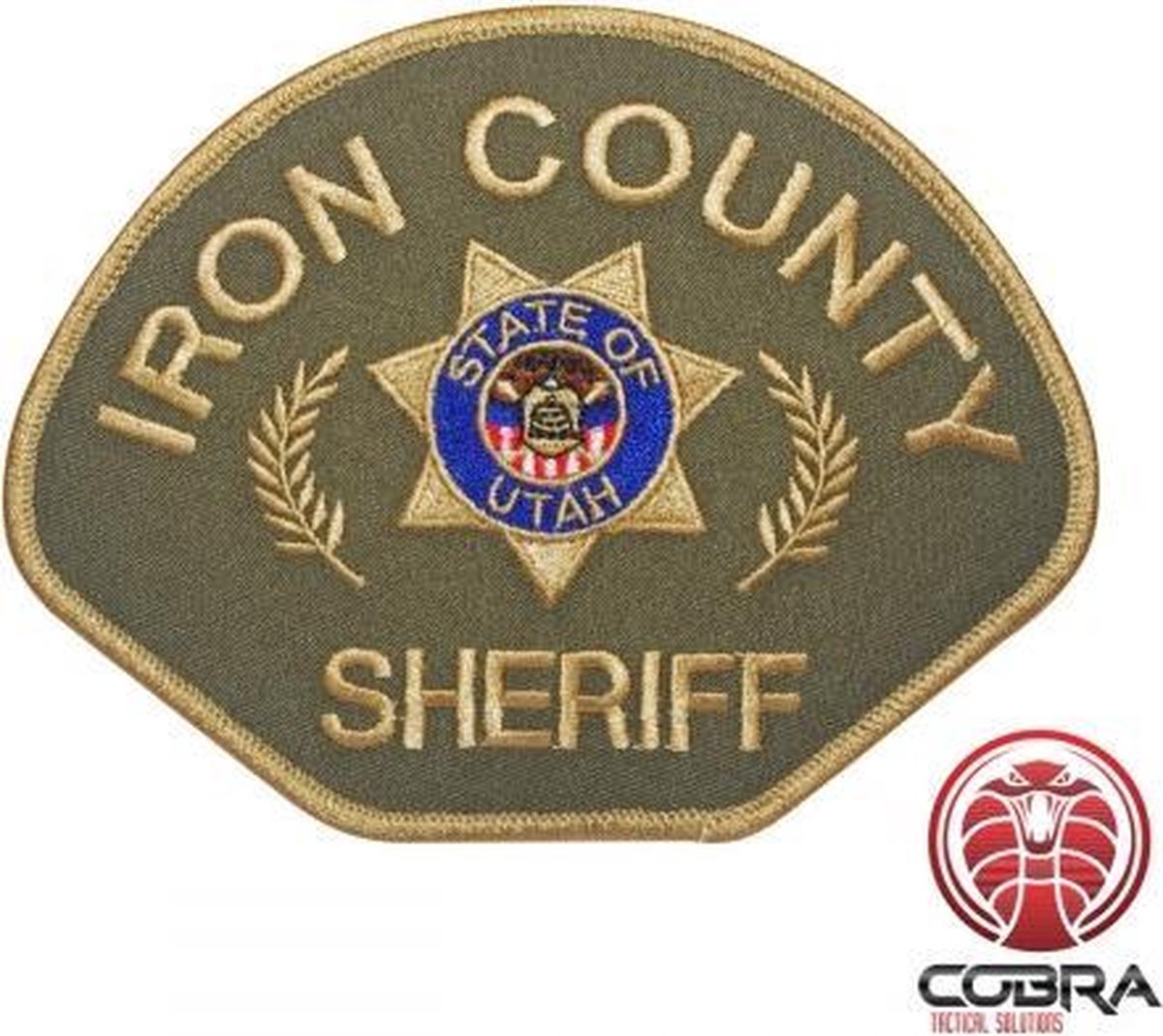 Iron County Sheriff Utah geborduurde patch | Opnaai  | Military Airsoft